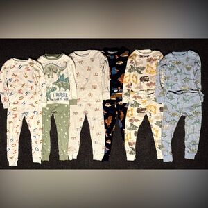Carter's lot of 6 Pajama Sets.